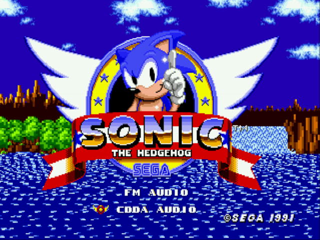 Sonic 1 CD Remake Title Screen